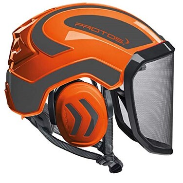 Pfanner Protos Integral Arborist Helmet Orange Grey