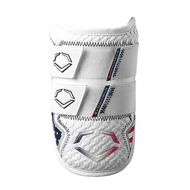 EvoShield XSRZ 20 Batters Double Strap Elbow Guard Stars and Stripes Small
