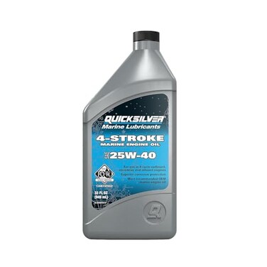 Quicksilver 25W40 4Stroke Marine Engine Oil 1 Quart