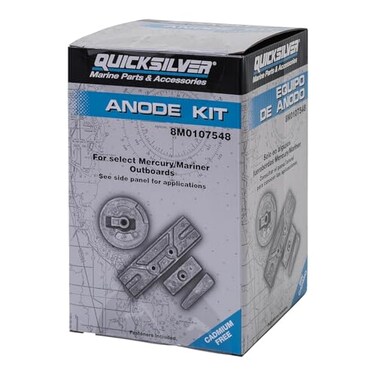 Quicksilver 8M0107548 Aluminum Anode Kit for Select Mercury 75150 Hp Outboards
