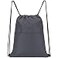 Vorspack Drawstring Backpack Water Resistant String Bag Sports Sackpack Gym Sack with Side Pocket for Men Women Grey