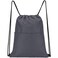 Vorspack Drawstring Backpack Water Resistant String Bag Sports Sackpack Gym Sack with Side Pocket for Men Women Grey