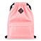 Vorspack Drawstring Backpack Water Resistant String Bag Sports Gym Sack with Side Pocket for Men Women Pink