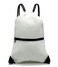 HOLYLUCK Drawstring Backpack Bag Sport Gym Sackpack white