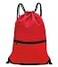 HOLYLUCK Drawstring Backpack Bag Sport Gym Sackpack red