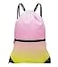 HOLYLUCK Drawstring Backpack Bag Sport Gym Sackpack gradient yellow pink
