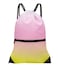 HOLYLUCK Drawstring Backpack Bag Sport Gym Sackpack gradient yellow pink