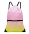 HOLYLUCK Drawstring Backpack Bag Sport Gym Sackpack gradient yellow pink