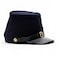 SZCO Supplies Blue Wool Civil War Replica Kepi Hat with Leather Bill XLarge Authentic Reenactment Display Cosplay Cap