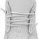 NDTEZUGT 110 25mm Elastic Thin Shoe Laces Silicone Head Stretchy Round Bungee Shoelaces Replacement Speed Laces for On Cloud Sneakers Stretch Shoe Strings Tieless White 02 1845cm
