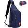 Peicees Small Sling Backpack Waterproof Unisex Shoulder Bag Chest Crossbody Daypack