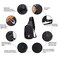 Peicees Small Sling Backpack Waterproof Unisex Shoulder Bag Chest Crossbody Daypack
