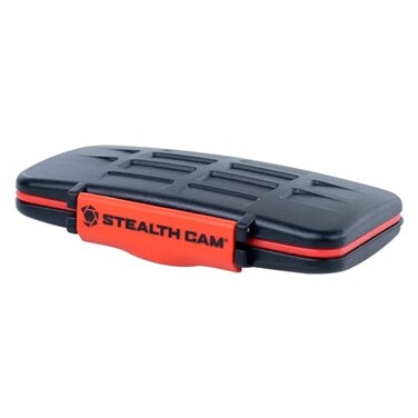 STEALTH CAM AntiShock DustProof Waterproof Protective Ergonomic Rubber Sealed ABSPlasic Shell Memory Card Storage Case Holds 12 SD 12 MicroSD Cards