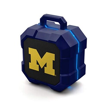 SOAR NCAA Shockbox LED Wireless Bluetooth Speaker Michigan Wolverines