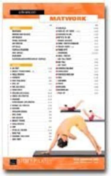 STOTT PILATES Wall Chart Advanced Matwork