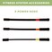 AB Doer 360 Accessory Set of 3 Power Rods Ideal for Adding Additional Resistance to Your Workout