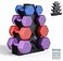 Lovind Dumbbell Rack Stand Only No Install Needed Small Weight Rack with Dumbbell Protector EdgeSuitable for RubberCoated Dumbbells