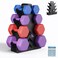 Lovind Dumbbell Rack Stand Only No Install Needed Small Weight Rack with Dumbbell Protector EdgeSuitable for RubberCoated Dumbbells