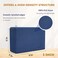 Everyday Yoga Foam Block and Yoga Strap Set Soft NonSlip Surface for Stability Aqua 3 Thick No Strap
