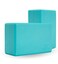 Everyday Yoga Foam Block and Yoga Strap Set Soft NonSlip Surface for Stability Aqua 3 Thick No Strap
