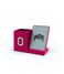 SOAR NCAA Wireless Cell Phone Charging Stand and Desktop Organizer Ohio State Buckeyes