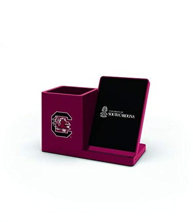 SOAR NCAA Wireless Cell Phone Charger and Desktop Organizer South Carolina Gamecocks