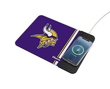 SOAR NFL Wireless Charging Mouse Pad Minnesota Vikings