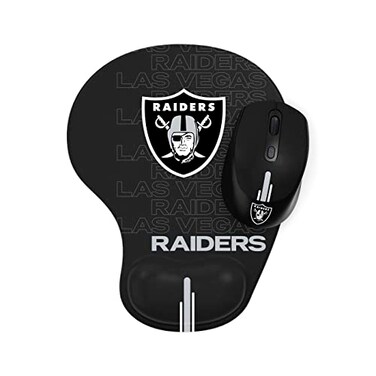 SOAR NFL Wireless Mouse and Mouse Pad Las Vegas Raiders