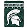 Northwest NCAA Michigan State Spartans Raschel Throw Blanket 60 x 80 Basic