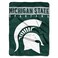 Northwest NCAA Michigan State Spartans Raschel Throw Blanket 60 x 80 Basic