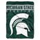 Northwest NCAA Michigan State Spartans Raschel Throw Blanket 60 x 80 Basic