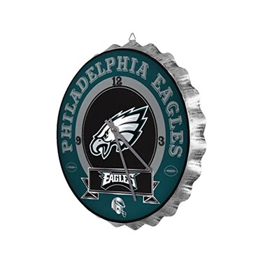 FOCO Philadelphia Eagles NFL 2019 Bottle Cap Wall Clock