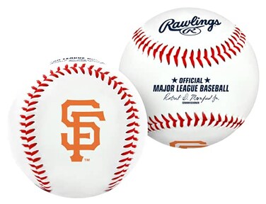 Rawlings MLB Team Logo Baseball San Francisco Giants Official White
