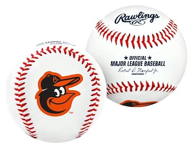Rawlings MLB Baltimore Orioles Team Logo Baseball White 1
