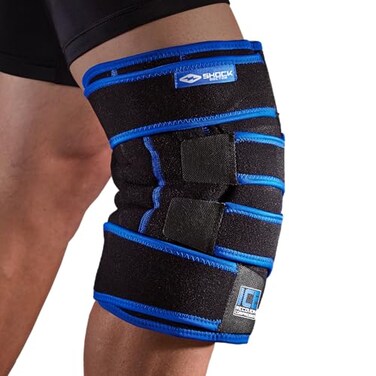 Shock Doctor Ice Recovery Compression Knee Wrap Brace SmallMedium Black