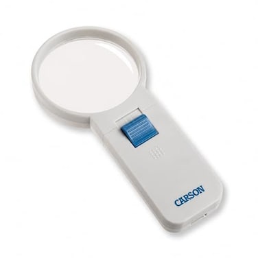 Carson Illuminated LED Lighted 4x Hand Held 30 Aspheric Magnifier SV40