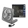 O2COOL Treva 10Inch Portable Desktop Air Circulation Battery Fan 2 Speed Compact Folding Tilt Design with AC Adapter Graphite