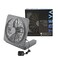 O2COOL Treva 10Inch Portable Desktop Air Circulation Battery Fan 2 Speed Compact Folding Tilt Design with AC Adapter Graphite
