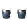 YETI Rambler 4 oz Stackable Cup Stainless Steel Vacuum Insulated EspressoCoffee Cup 2 Pack Navy