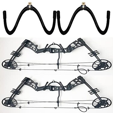 AUXPhome 2 Pack Wall Storage Display Rack Bow Hanger Hooks Wall Holder No Scratches Hold up to 20 Lbs Hold 2 Bows