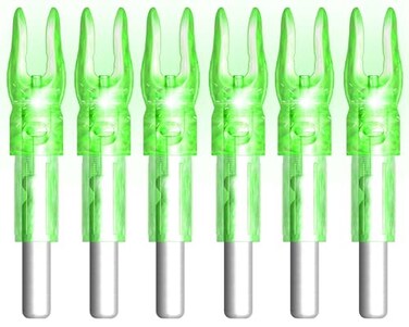 XHYCKJ 6PCS GT Led Lighted Nocks for Arrows with 246 Inside DiameterScrewdriver Included