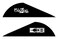 Bohning Blazer Vane Pack of 100 Black 2 inch
