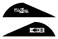 Bohning Blazer Vane Pack of 100 Black 2 inch