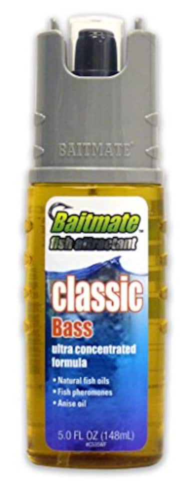 BAITMATE Fish Attractant Classic Bass Scent 5 FluidOunce Gold