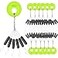 YOTO 300 Pieces Rubber Bobber Stops6 in 1 Float Sinker StopperOval Shape Column Shape Weight Stops Available