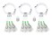 End Game Tackle Company Tilefish Rig 3 Pack with 2 LED Deep Drop Lights