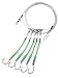 End Game Deep Drop Fishing Rig 5 Demon Circle 60 Hooks with Glow Sleeve Deep Drop Snapper Rig