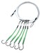 End Game Deep Drop Fishing Rig 5 Demon Circle 60 Hooks with Glow Sleeve Deep Drop Snapper Rig