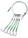 End Game Deep Drop Fishing Rig 5 Demon Circle 60 Hooks with Glow Sleeve Deep Drop Snapper Rig
