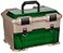 Flambeau Outdoors T5 Multiloader Tackle Box Fishing Organizer with Tuff Tainer Boxes Included GreenGold